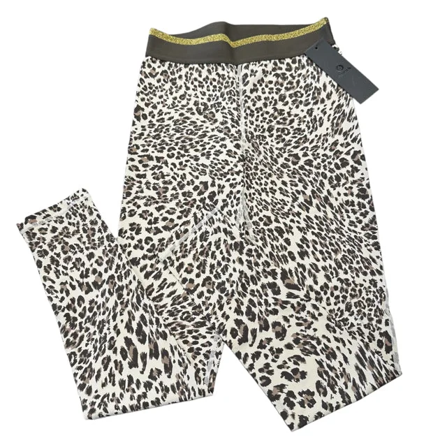 Mono B Women Leopard Pants Active NWT Size M