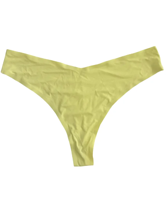 Pastel Yellow Thong Bikini Bottom - 2X, 3X, 4X