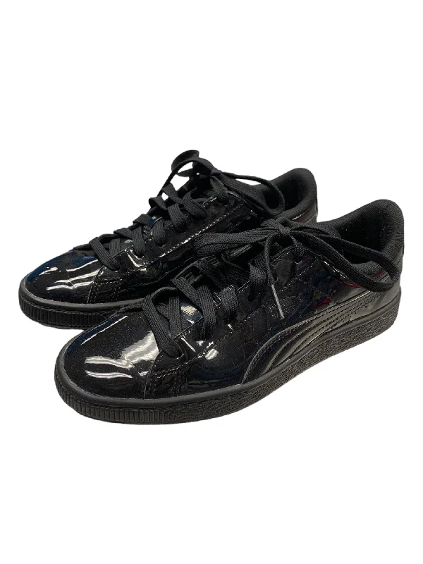 Puma  Black Shiny Shoes Women Size 6