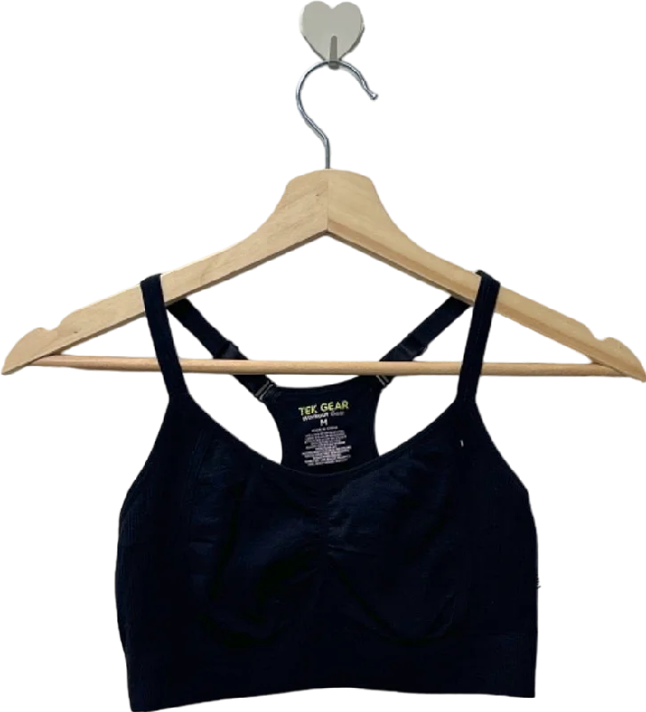 Tek Gear Black Sports Bra Medium