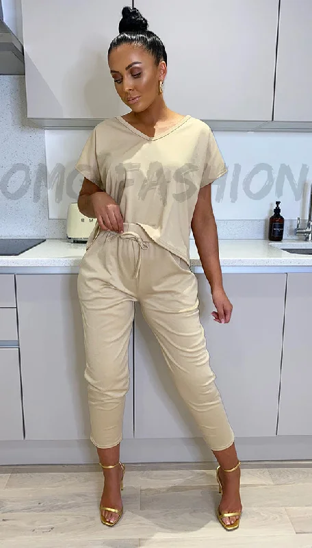 The V- Neck Short Sleeved Tracksuit