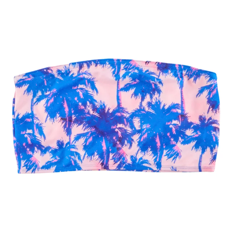 Women's Hawaiian Printed Crop Swim Tank with Wire