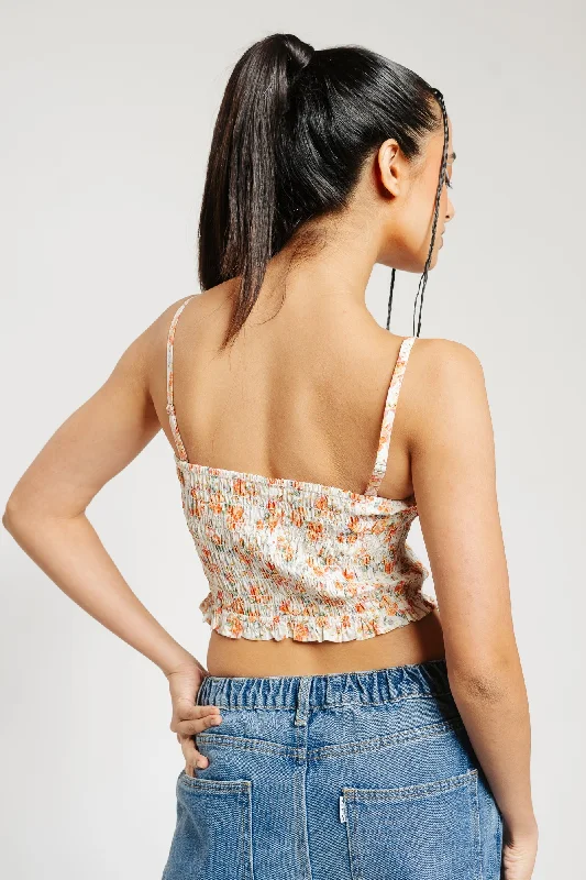 Floral Criss Cross Top