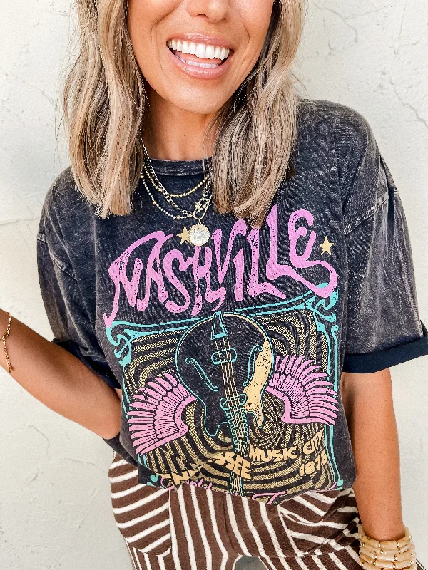 Nashville Tennessee Oversized Graphic Tee