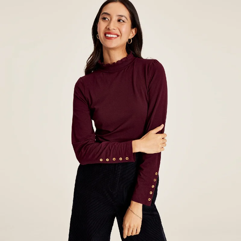 Joules Ladies Amy Roll Neck Jersey Top