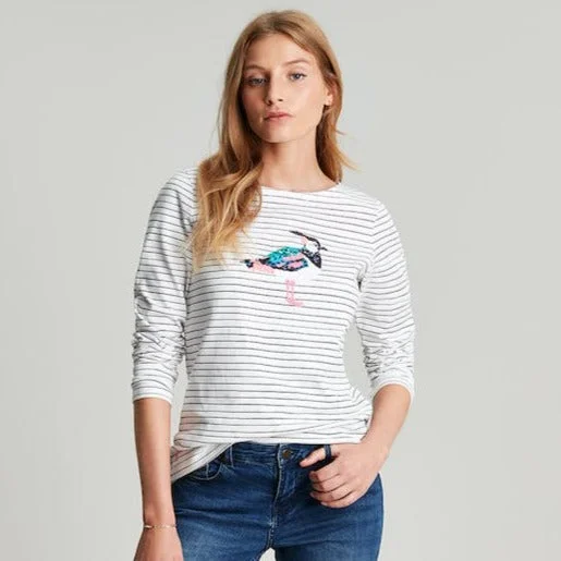 Joules Ladies Harbour Luxe Lapwing Long Sleeve Jersey Top