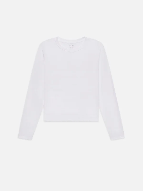 Long Sleeve Baby Tee -- White