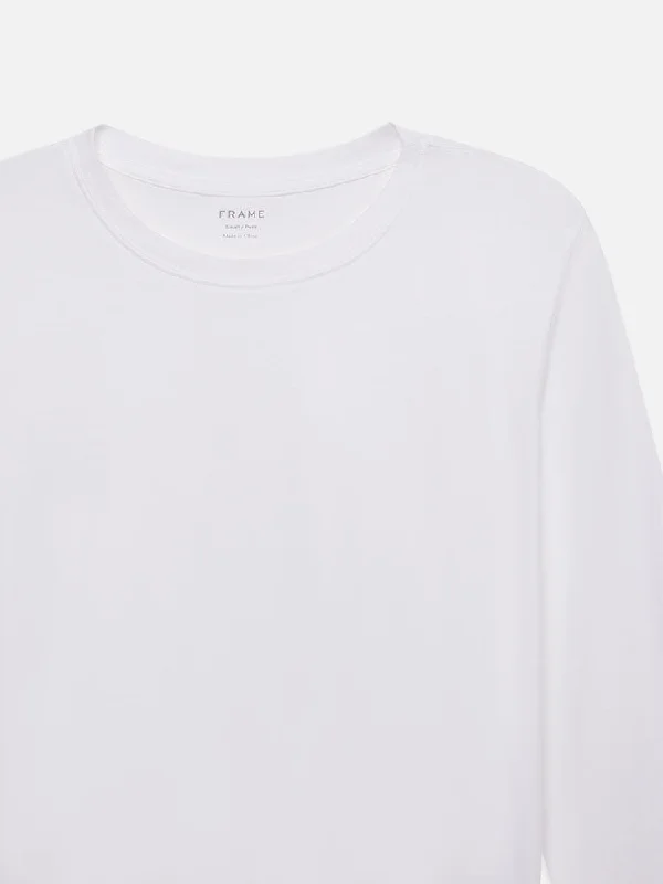 Long Sleeve Baby Tee -- White