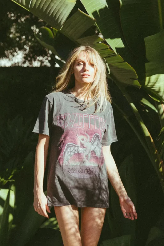 People of Leisure Led Zeppelin Sunkissed Timeless Tee in Vintage Black