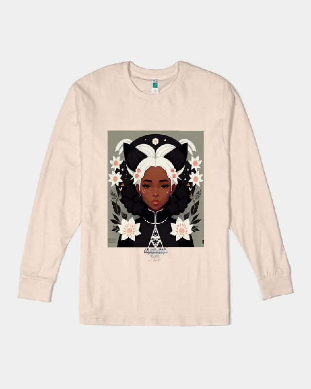 Nubian girl silver fox Unisex Long Sleeve Tee | Lane Seven