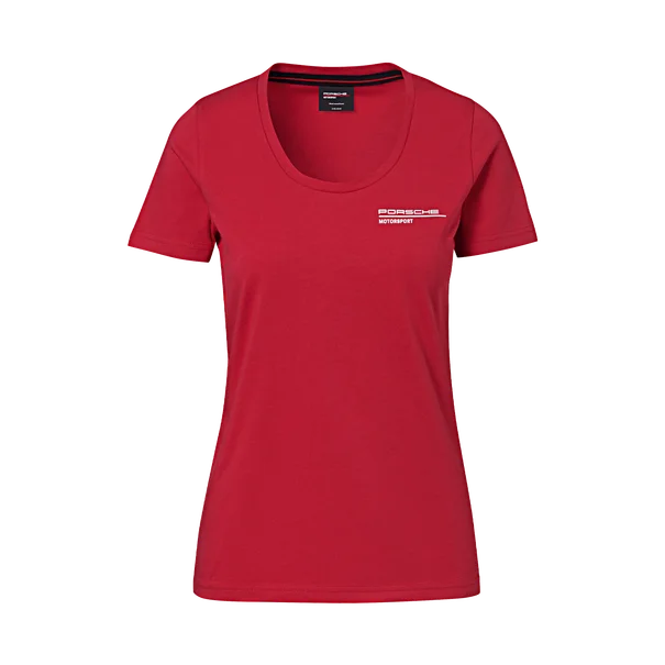 Porsche Ladies T-Shirt (Red)- Motorsport Collection