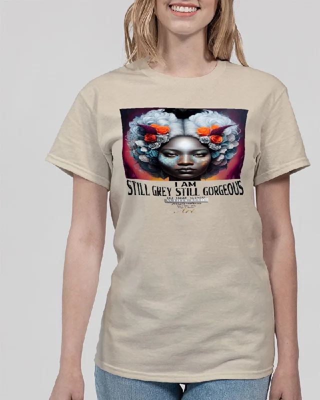 Promoting black women with silver grey hair Unisex Ultra Cotton T-Shirt | Gildan