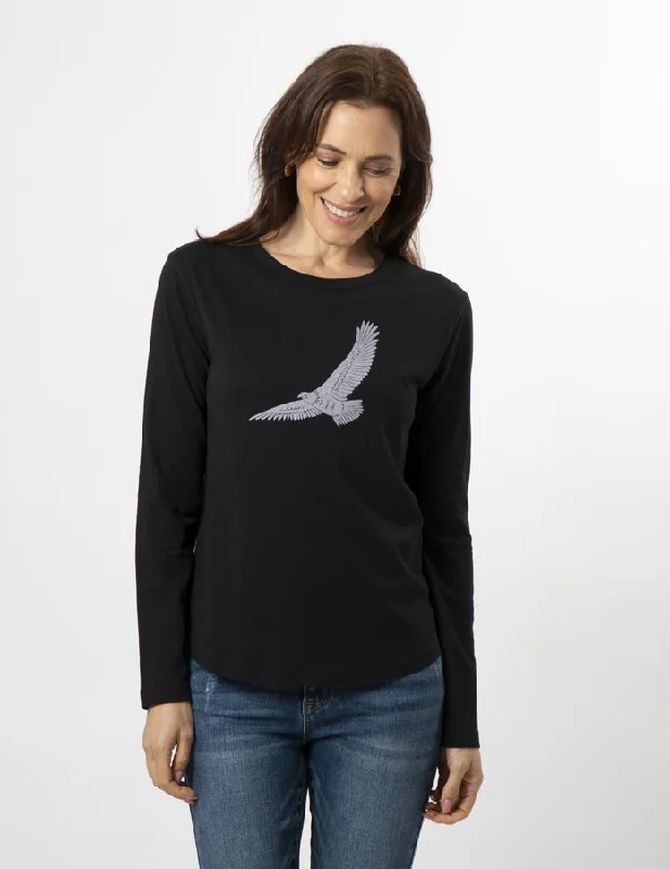 Stella & Gemma Long Sleeve T-Shirt - Black Fly High