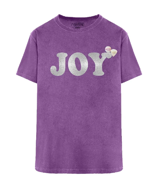 Tee shirt trucker purple ""JOY SS24""