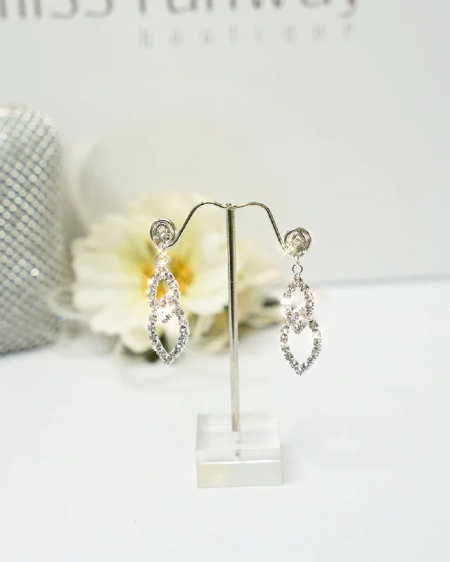 Aurora Diamond Earrings - Silver