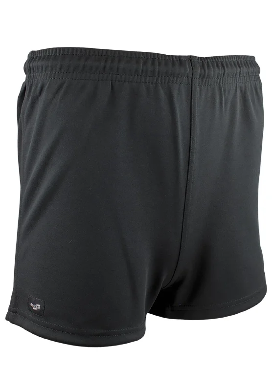 Burley Sekem Mens Black Baggy Football Shorts