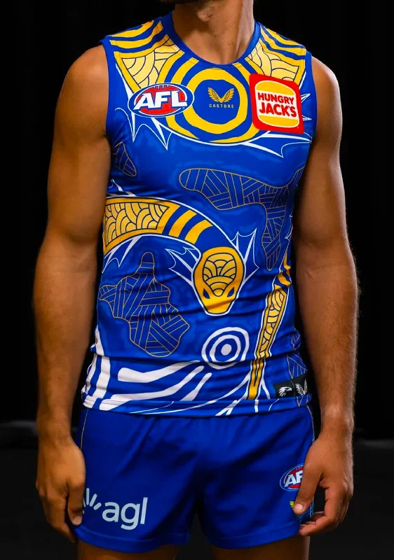 Castore West Coast Eagles Mens Replica Indigenous Guernsey <br> TM0253