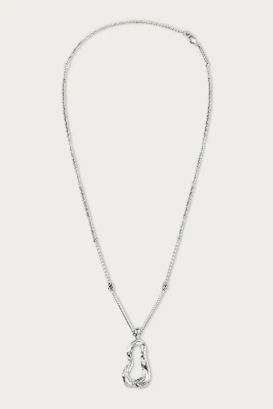 ECLIPSE ORGANIC NECKLACE - SILVER