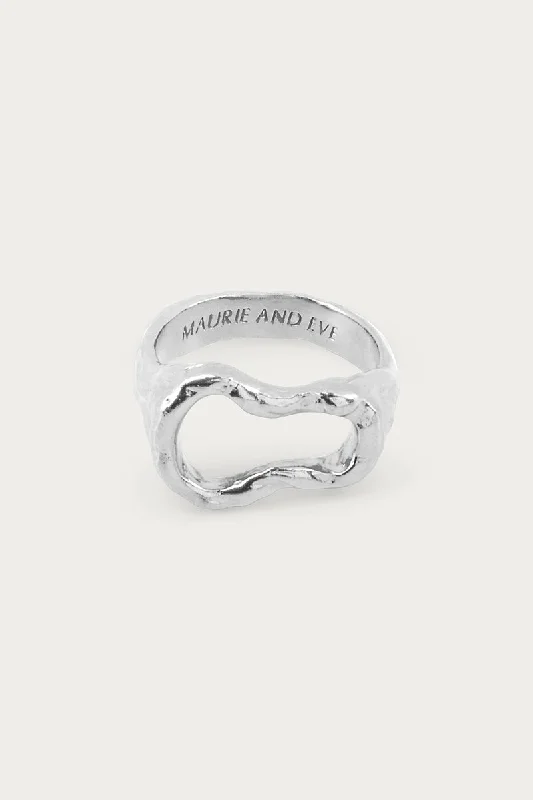 ECLIPSE ORGANIC RING - SILVER