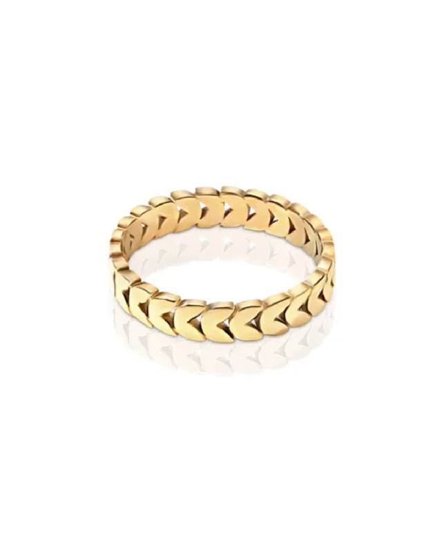 Ever Jewellery Centrefield Ring - Gold