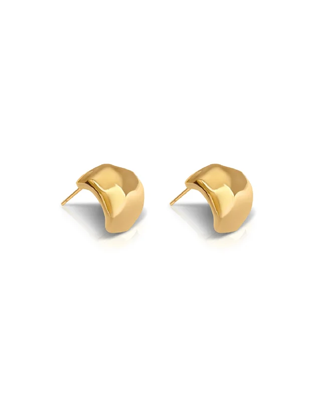 Ever Jewellery Movement Stud Earrings - Gold