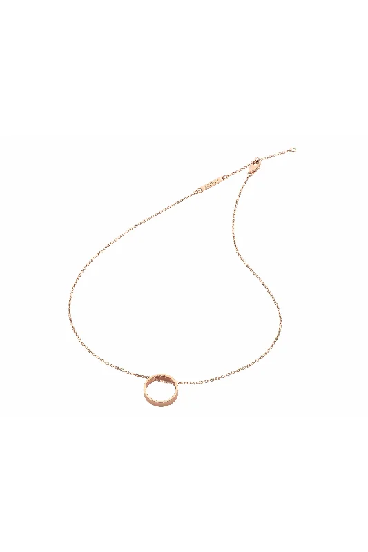 LIBERTE - JADE ROSE GOLD NECKLACE