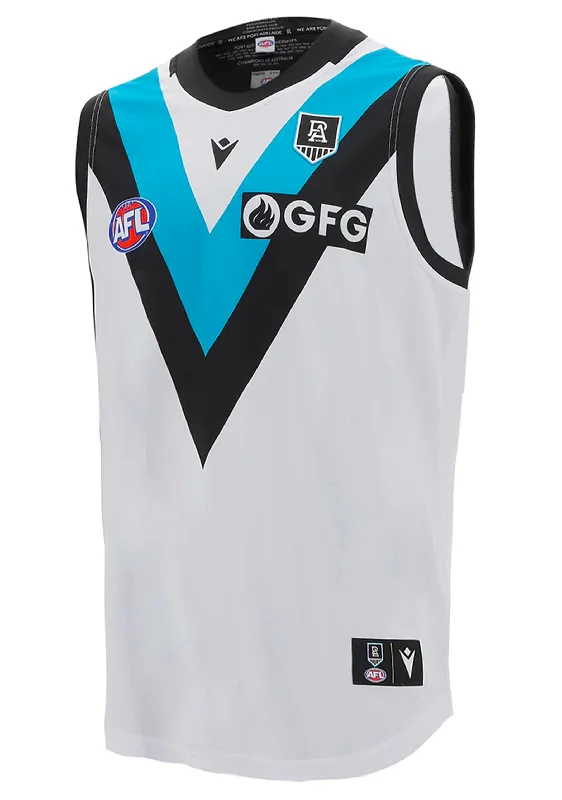 Macron Port Adelaide Junior Away Guernsey Sleeveless <br> 58127958