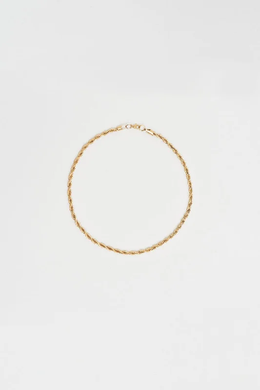 Rope Necklace - 14K Gold Plated