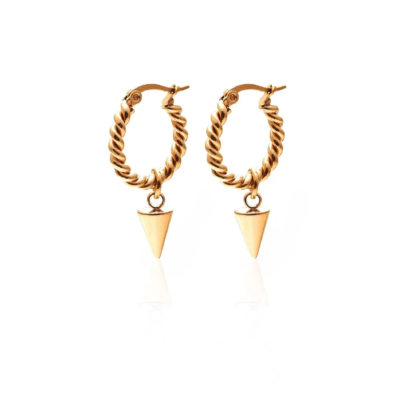 Silk & Steel Matisse Hoops - Gold