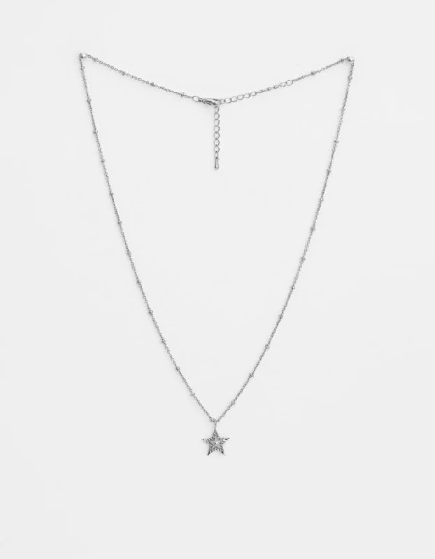 Stella + Gemma | Necklace | Silver Double Star